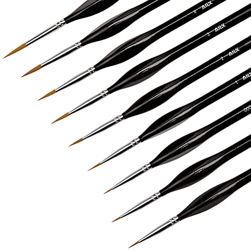 AIEX Fine Detail Paint Brush Miniature Set