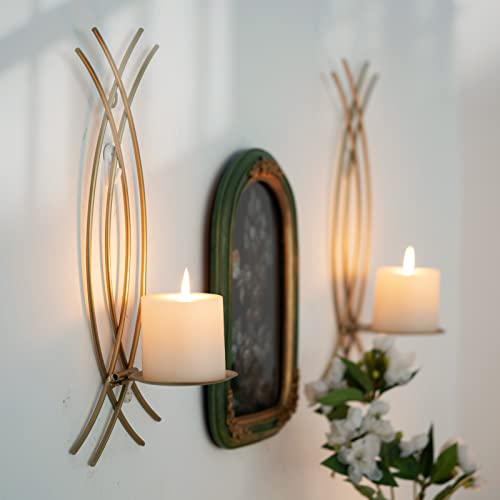 AimtoHome Wall Sconce Candle Holder Set