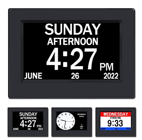 AINFTIME Clock with Day and Date for Elderly