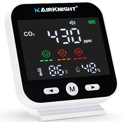 AIRKNIGHT CO2 Monitor Indoor + Humidity & Temperature