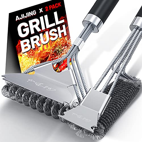 AJIJING Grill Brush and Scraper - High-Quality BBQ Cleaning Tool