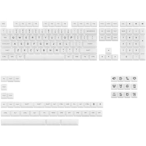 Akko Keyboard Keycap Set V2 Clear White