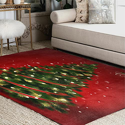 ALAZA Christmas Tree Area Rug - Festive Addition to Your Decor