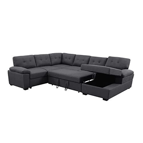 Alexent Modern Sleeper Sectional Sofa