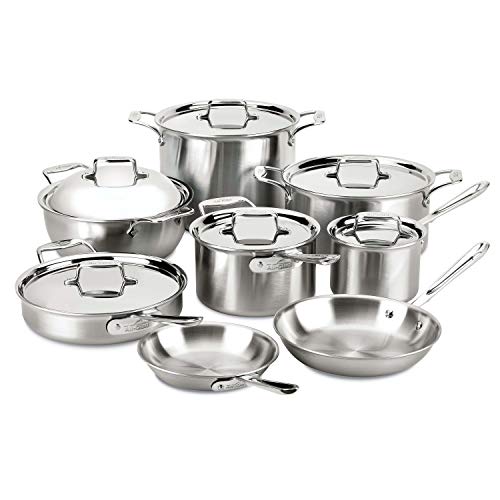 All-Clad D5 Stainless Steel Cookware Set - 14 Piece