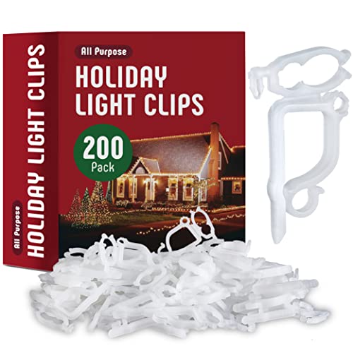 All-Purpose Holiday Light Clips - Outdoor Light Clips