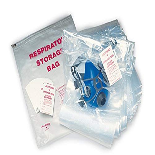 Allegro Industries 4001‐05 Disposable Respirator Storage Bags, Large (Pack of 100)