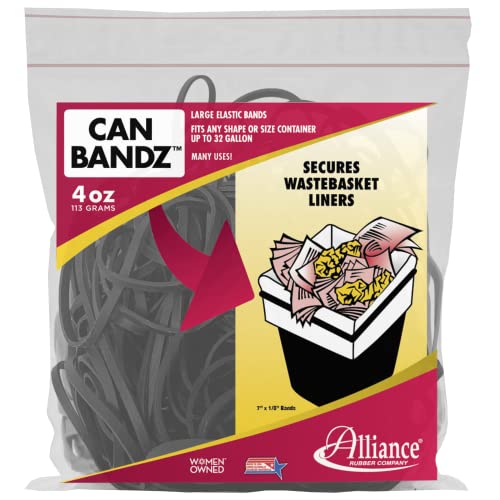 Alliance Rubber Can Bands 7-Inchx.12-Inch 50 Bands Black
