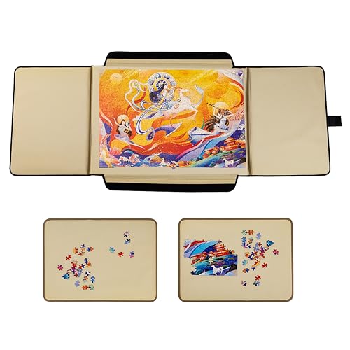 Aloftopz 1500 Pieces Jigsaw Puzzle Board - Portable Puzzle Storage Case