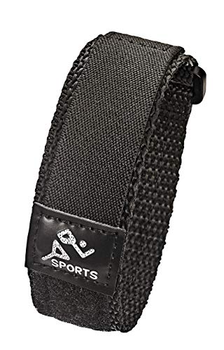 ALPINE 20MM Sporty Padded Nylon Watch Band - BLACK/BLACK
