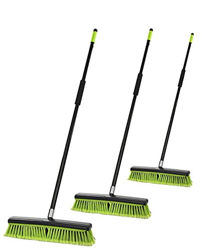 Alpine Industries 2-in-1 Smooth-Surface Squeegee Push Broom
