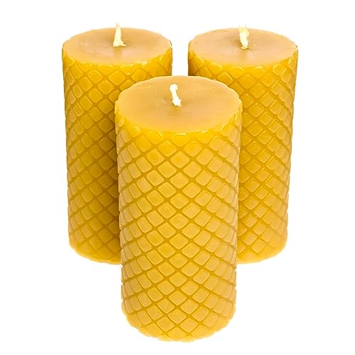 Alternative Imagination Beeswax Diamond Pillar Candles