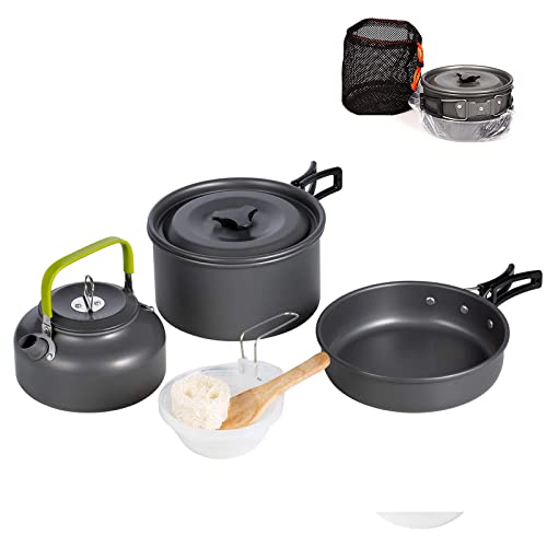 Aluminum Camping Cookware Mess Kit