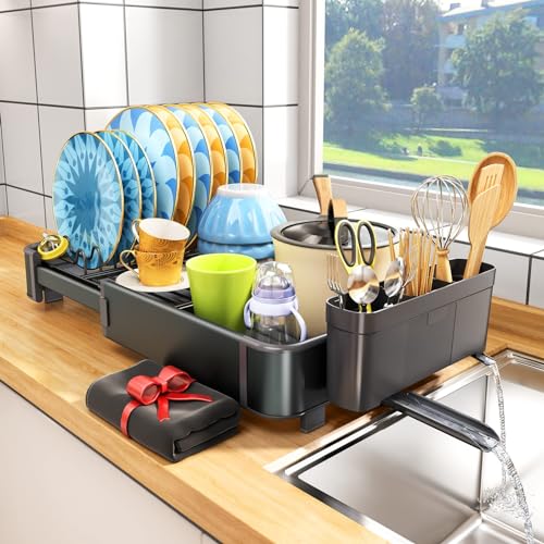 Aluminum Dish Drying Rack for Kitchen Counter