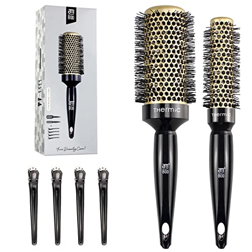 AM 8:00 Round Hair Brush for Blow Drying