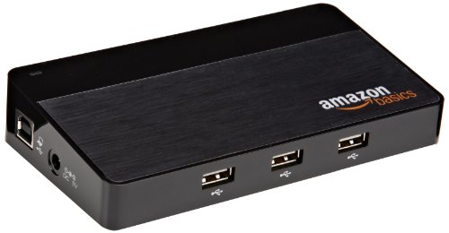 Amazon Basics 10 Port USB 2.0 Hub, 5-Pack