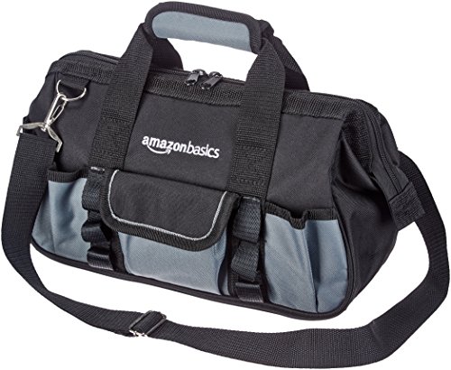 Amazon Basics 12 Inch Tool Bag with Strap
