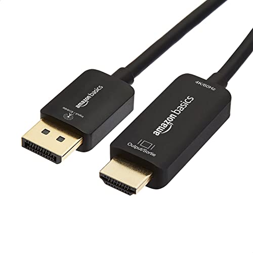 Amazon Basics DisplayPort to HDMI Cable
