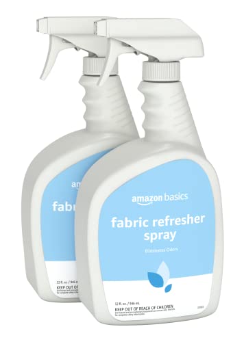 Amazon Basics Fabric Refresher Spray, Fresh Scent, 32 fl oz, Pack of 2