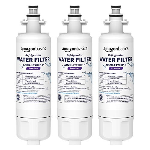 Amazon Basics LG LT700P Refrigerator Water Filter Cartridge - Pack of 3