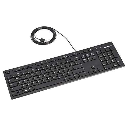 Amazon Basics Low-Profile Wired USB Keyboard