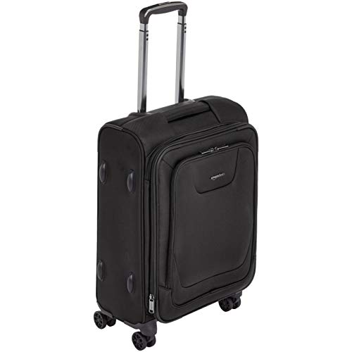 Amazon Basics Softside Carry-On Spinner Luggage - 23 Inch, Black
