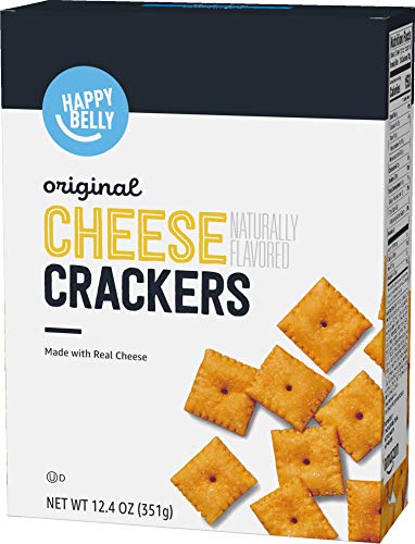 Amazon Brand - Happy Belly Original Cheese Crackers, 12.4 Ounce