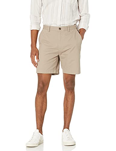 Amazon Essentials Men's Classic-Fit 7" Short, Khaki Brown, 32
