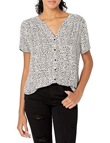 Amazon Essentials Women's Short-Sleeve Woven Blouse