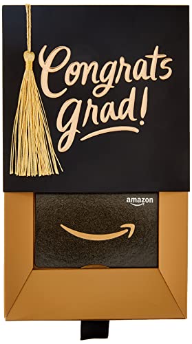 Amazon.com Gift Card in a Graduation Hat Window Gift Box