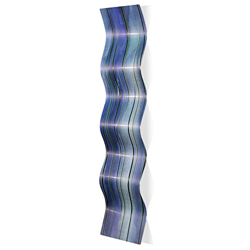 Amber LaRosa Wavy Metal Art - Cool Tone Wall Sculpture