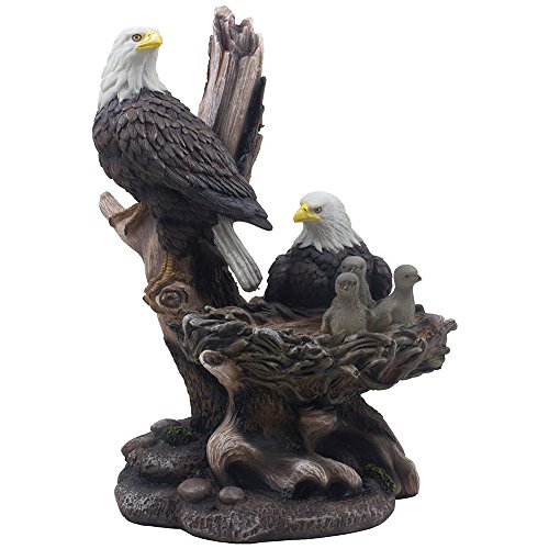 American Bald Eagle Family Statue