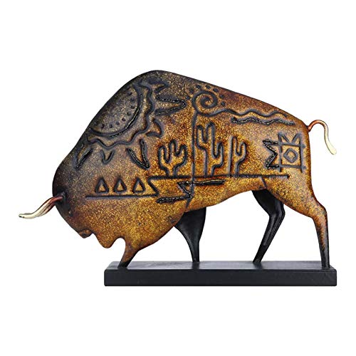 American Bison Metal Sculpture Figurine