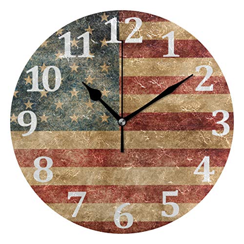 American Flag Wall Clock