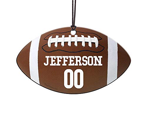 American Football Hanging Acrylic Decoration - Personalized