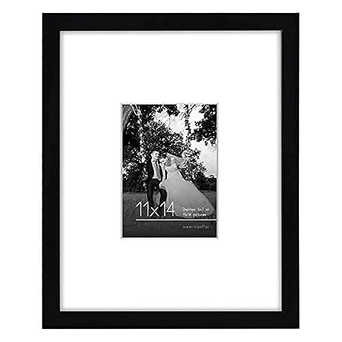 Americanflat 11x14 Picture Frame with Shatter Resistant Glass
