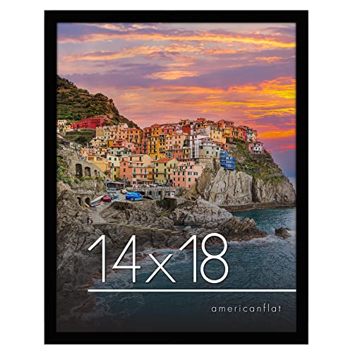 Americanflat 14x18 Picture Frame in Black