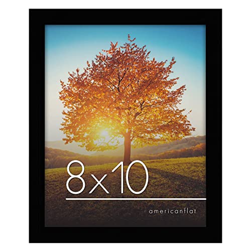 Americanflat 8x10 Picture Frame - Black - Horizontal and Vertical Formats