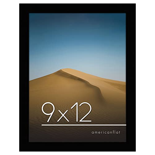 Americanflat 9x12 Picture Frame in Black