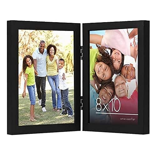 Americanflat Hinged 8x10 Picture Frame in Black