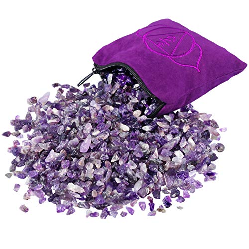 Amethyst Tumbled Chip Stone: Crystal Pillow for Healing