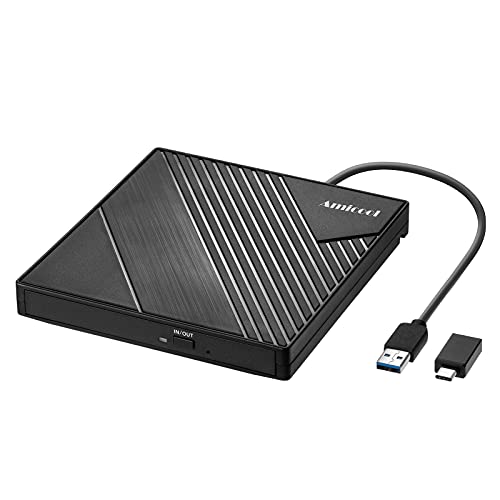 Amicool External DVD Drive USB 3.0 CD Burner