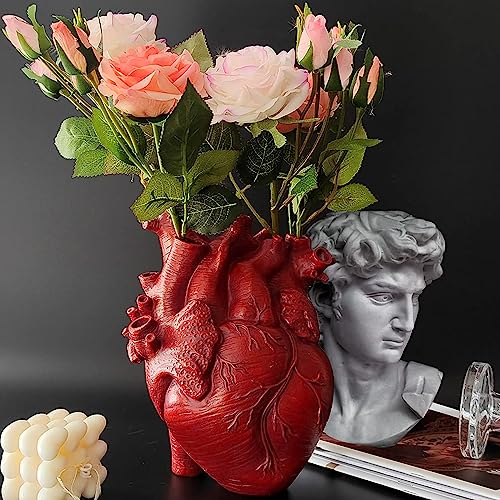 Anatomical Heart Resin Vase for Flowers
