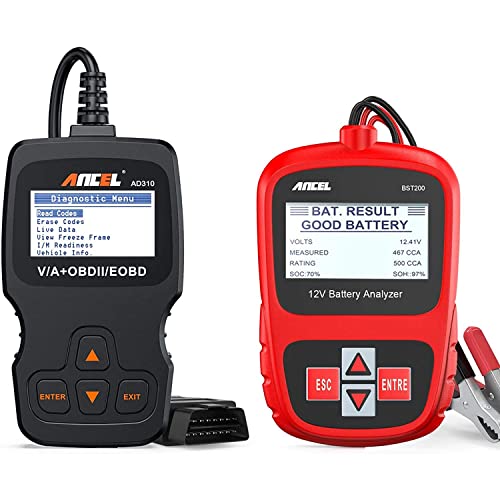 ANCEL Car Battery Load Tester with OBD II Scanner