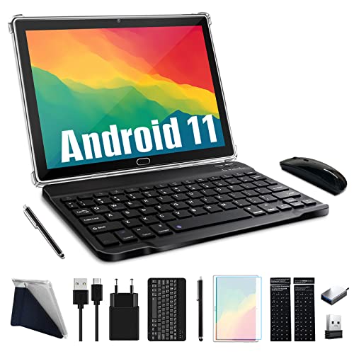 Android 11 Tablet 2-in-1, 10.1-inch, 4G Cellular, Octa-Core, 64GB Storage