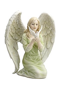 Angel Kneeling Statue Sculpture