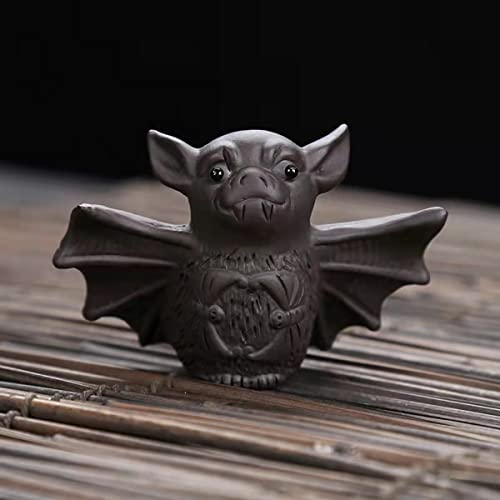 Angry Unhappy Cat Bat Figurine