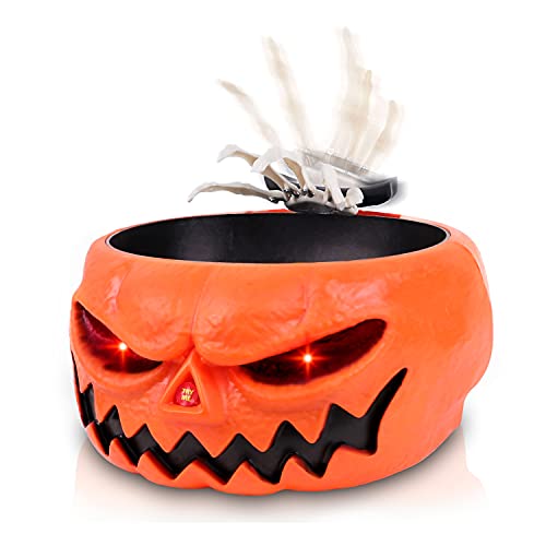 Animated Halloween Skull Bowl