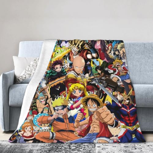 Anime Characters Throw Blanket