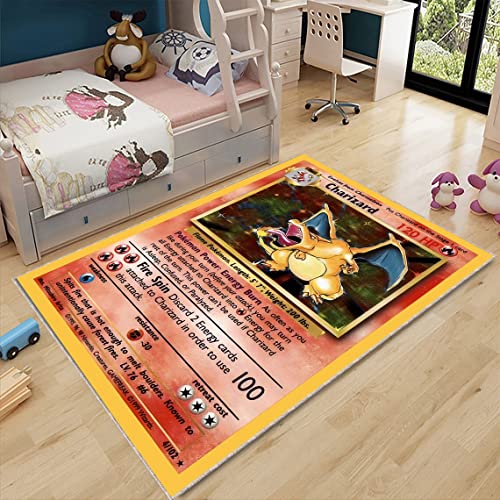 Anime Game Card Rug - Playful Anime Room Decor